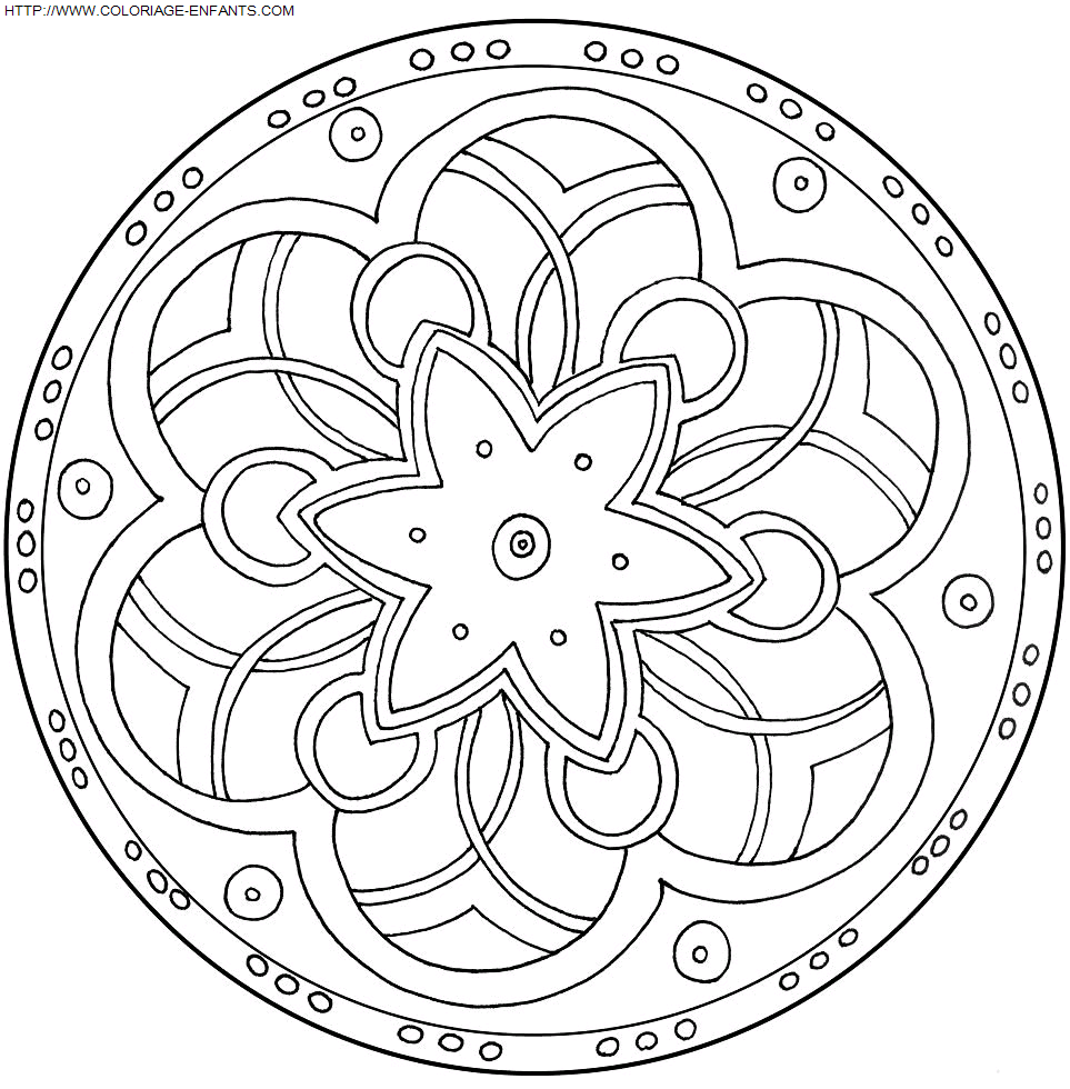 Mandala coloring