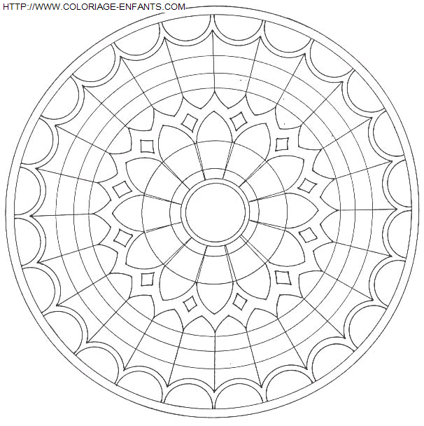 Mandala coloring