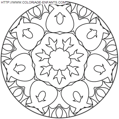 Mandala coloring