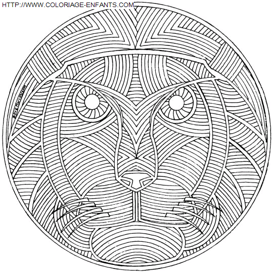 Mandala coloring