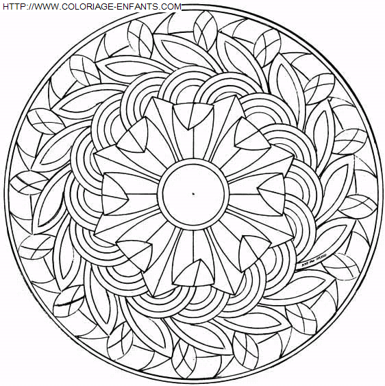 Mandala coloring