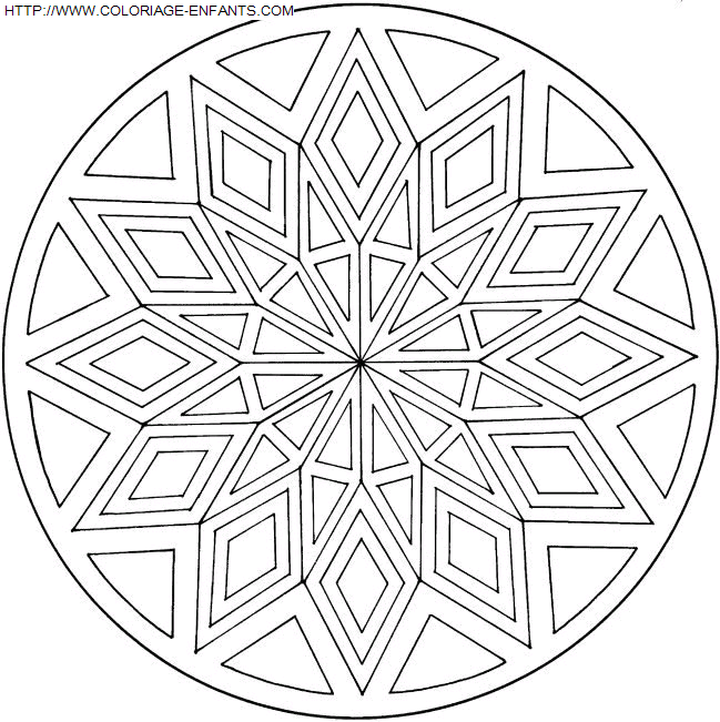 Mandala coloring