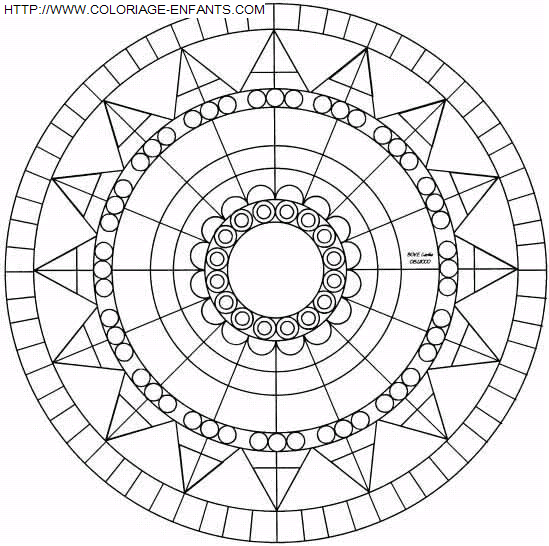 Mandala coloring