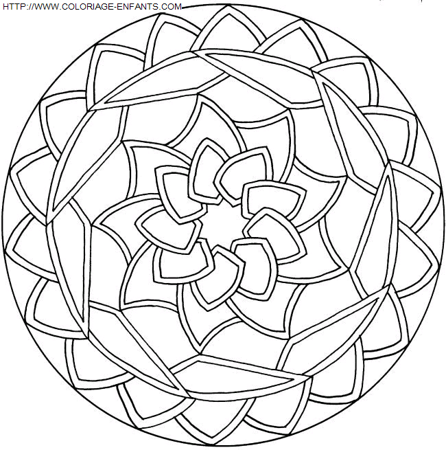 Mandala coloring
