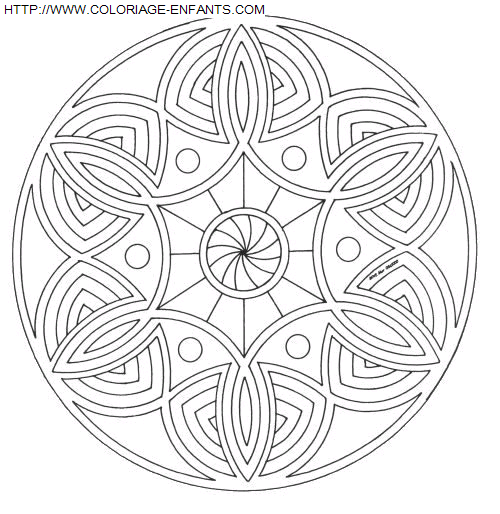 Mandala coloring