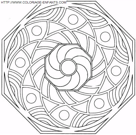 Mandala coloring