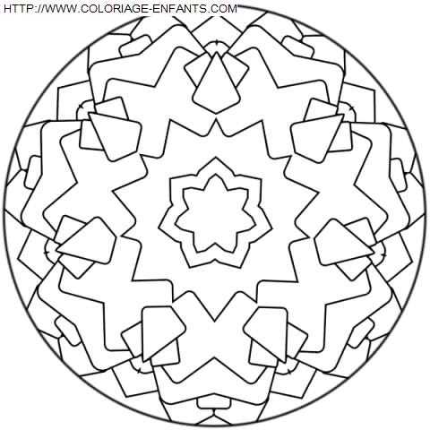 Mandala coloring