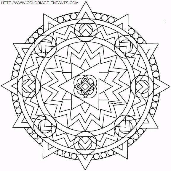 Mandala coloring