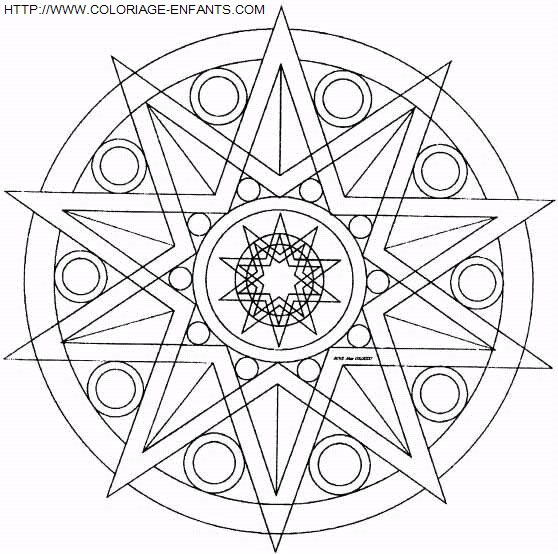 Mandala coloring