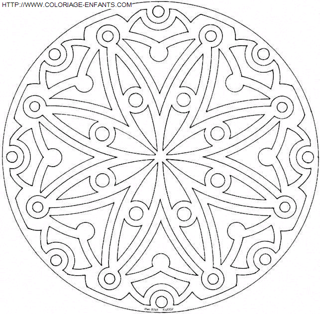 Mandala coloring