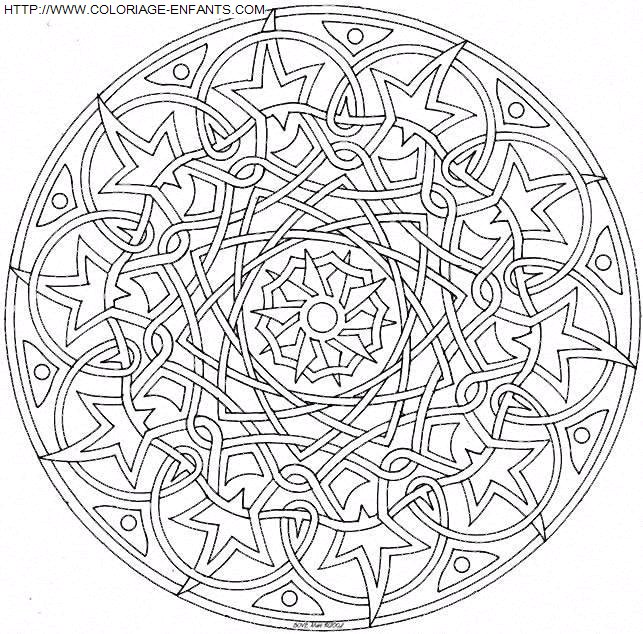 Mandala coloring