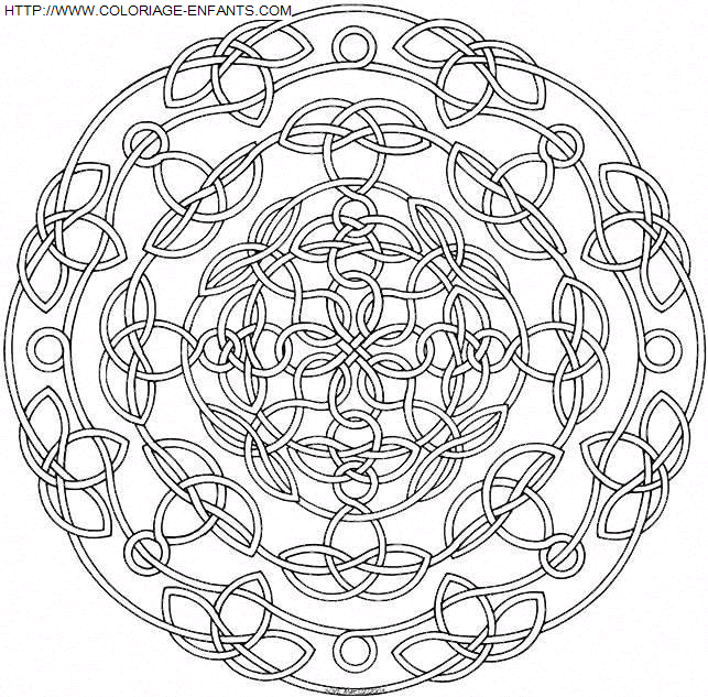 Mandala coloring