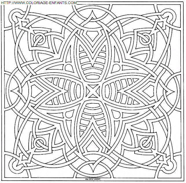 Mandala coloring