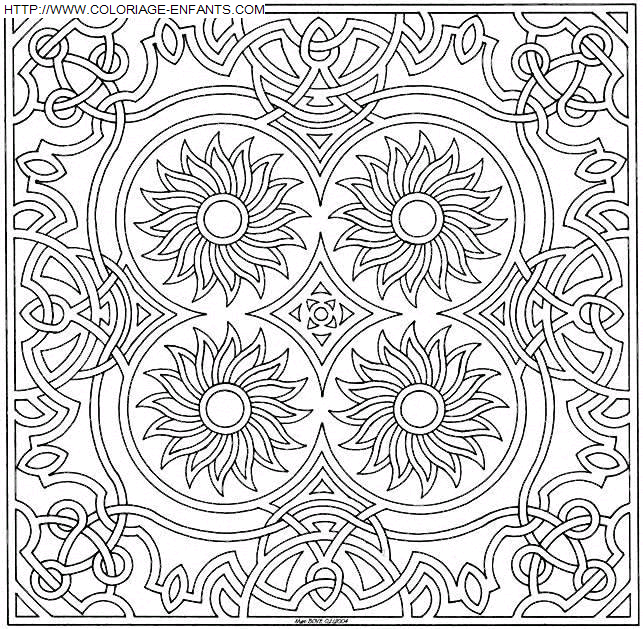 Mandala coloring