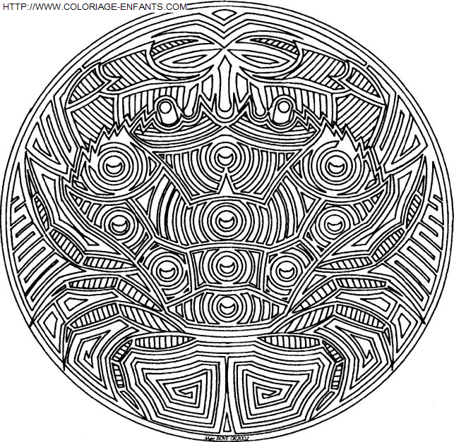 Mandala coloring