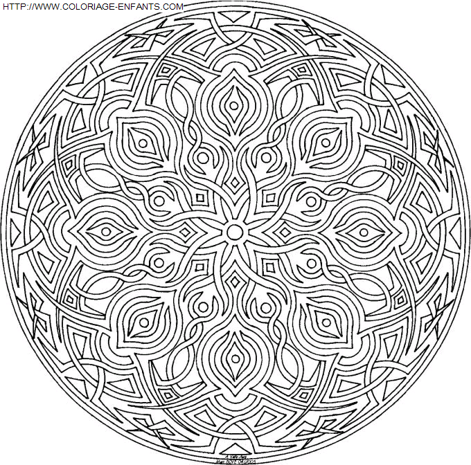 Mandala coloring