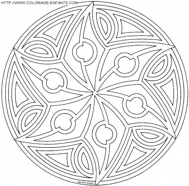 Mandala coloring