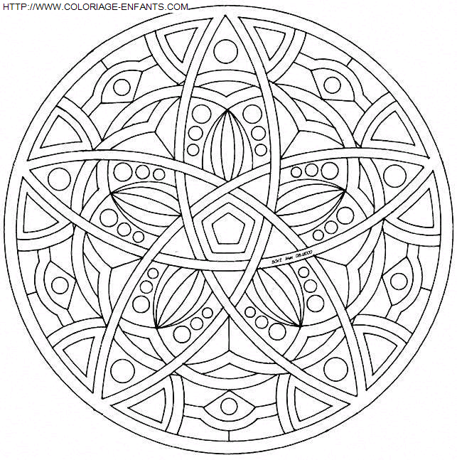 Mandala coloring