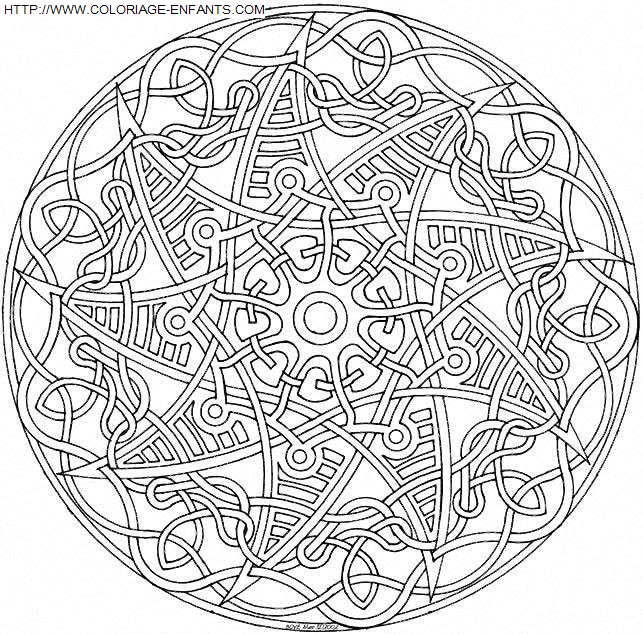 Mandala coloring