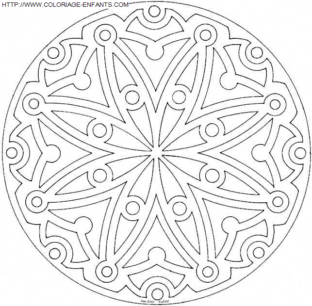 Mandala coloring