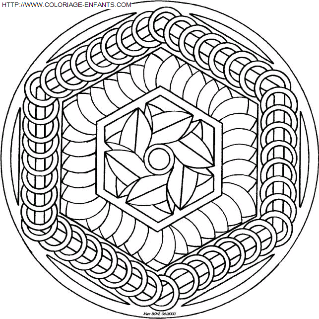 Mandala coloring