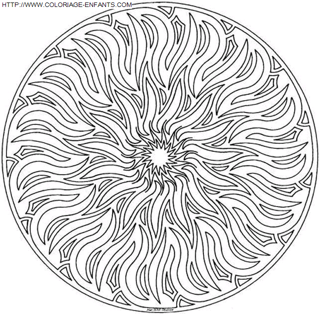 Mandala coloring