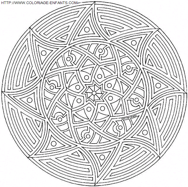 Mandala coloring