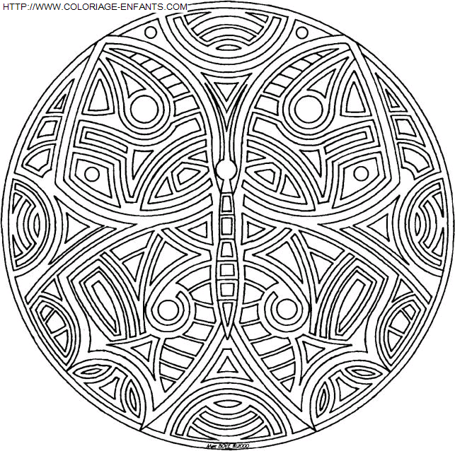 Mandala coloring