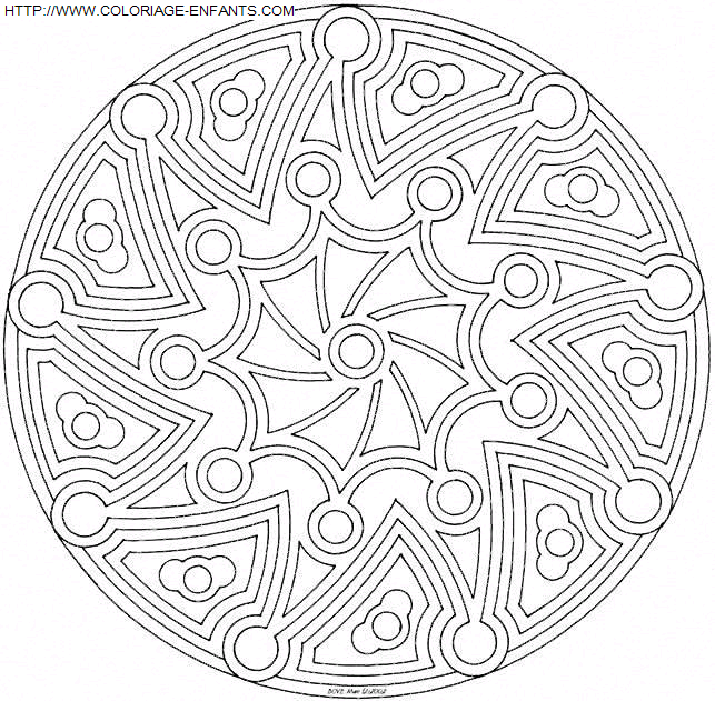 Mandala coloring