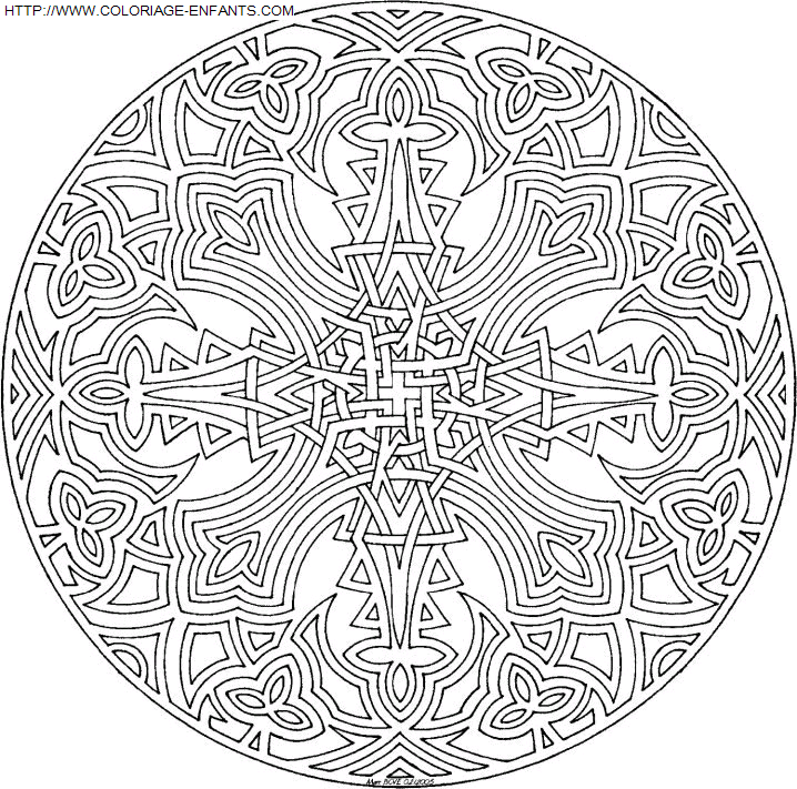 Mandala coloring