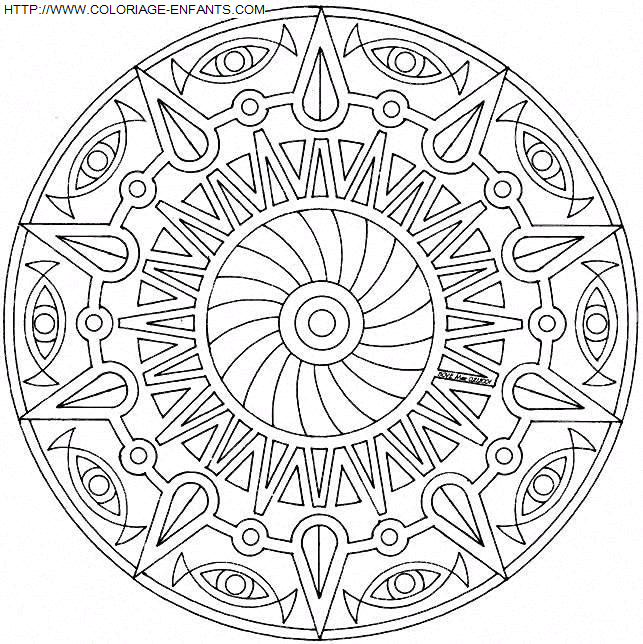 Mandala coloring