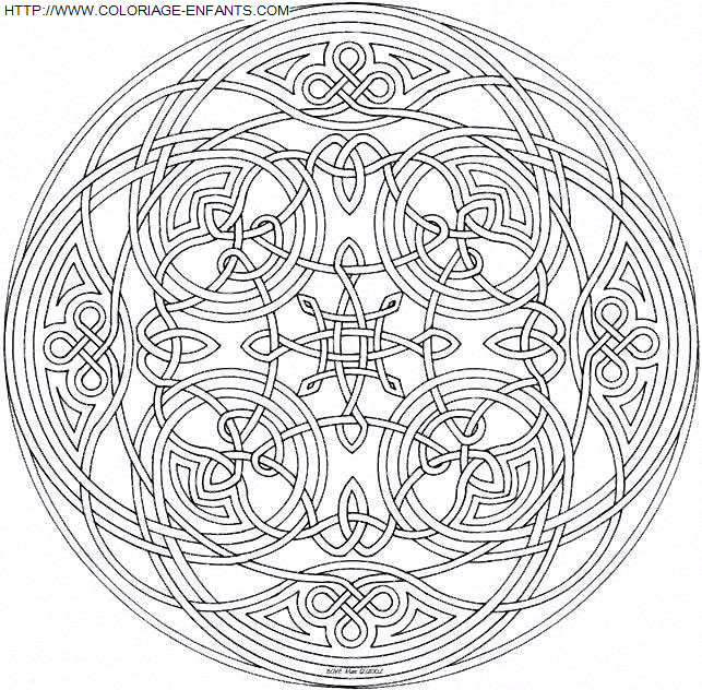 Mandala coloring