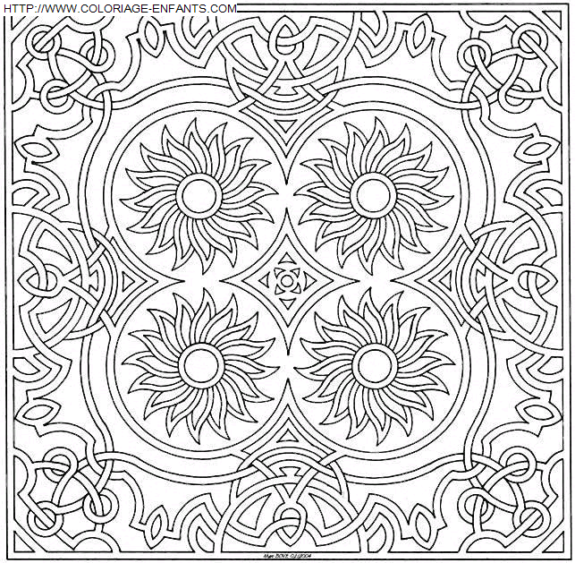 Mandala coloring