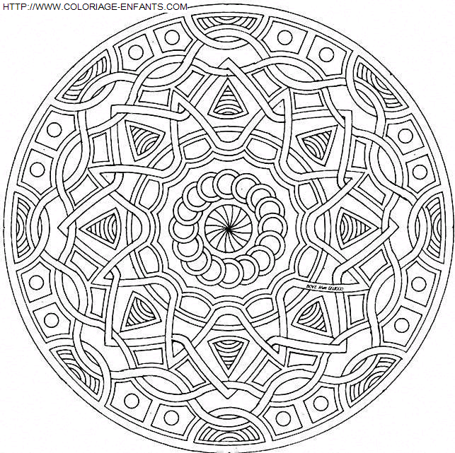 Mandala coloring