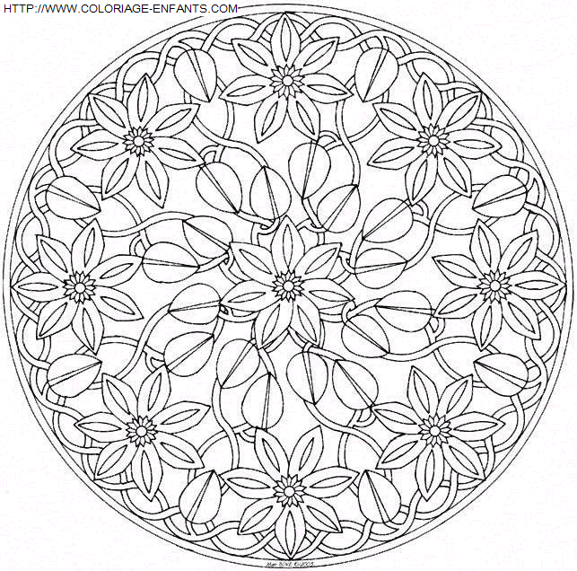 Mandala coloring