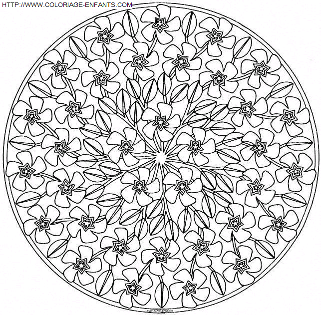 Mandala coloring