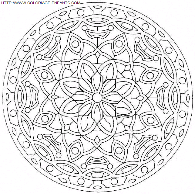 Mandala coloring