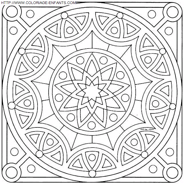 Mandala coloring