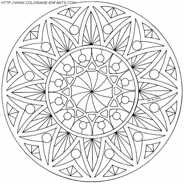 Mandala coloring