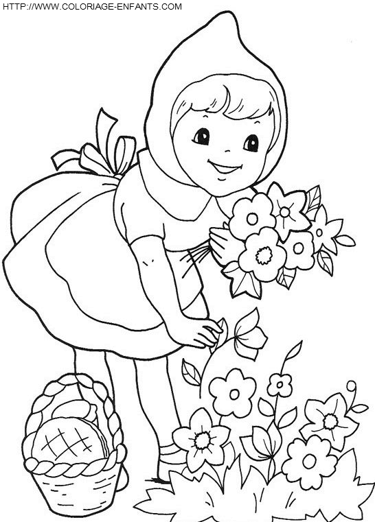 Little Red Riding Hood coloring