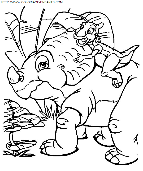 The Land Before Time coloring