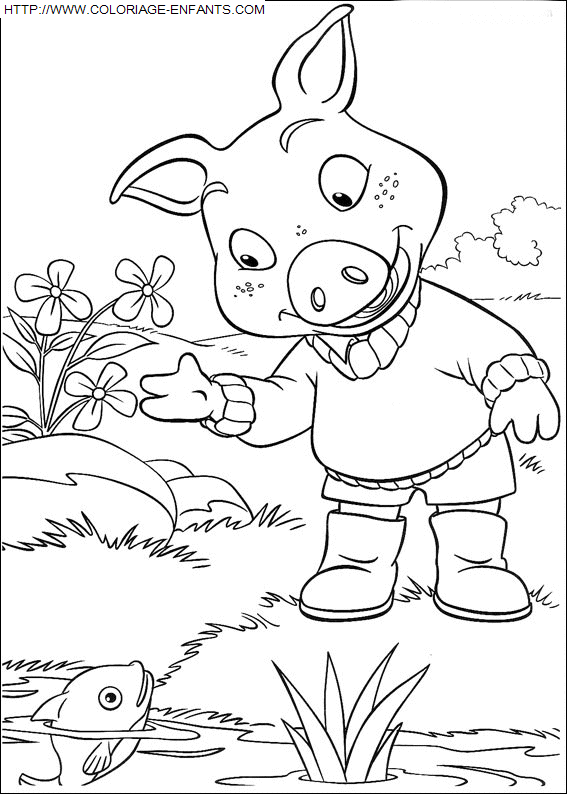 Piggly Wiggly coloring