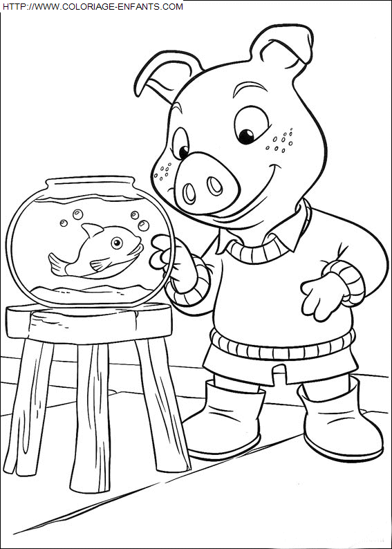 Piggly Wiggly coloring