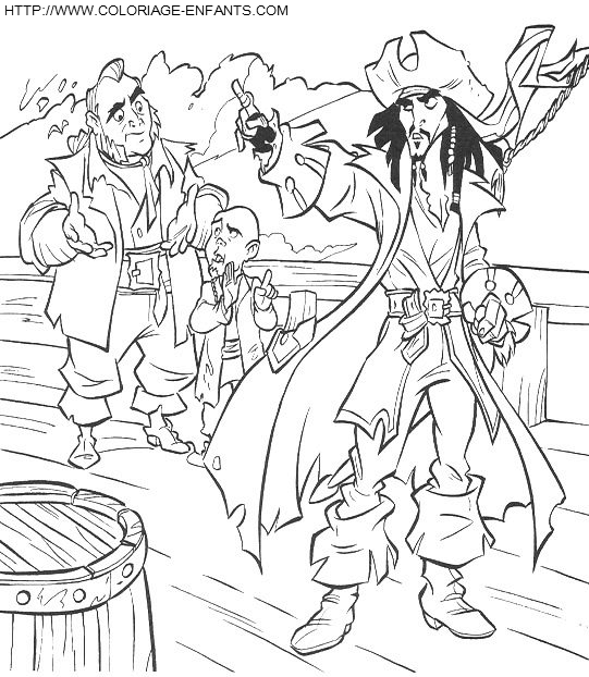 Pirates Of The Caribbean coloring