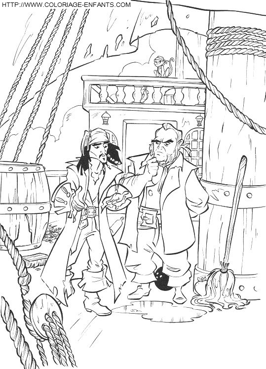 Pirates Of The Caribbean coloring