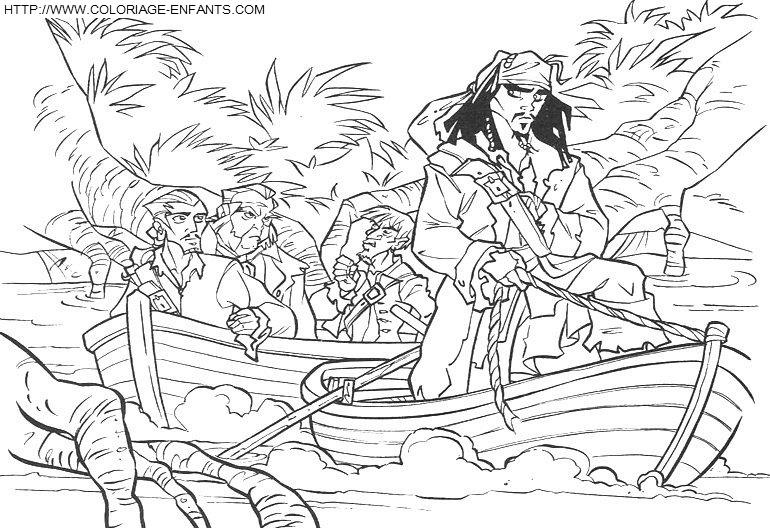 Pirates Of The Caribbean coloring