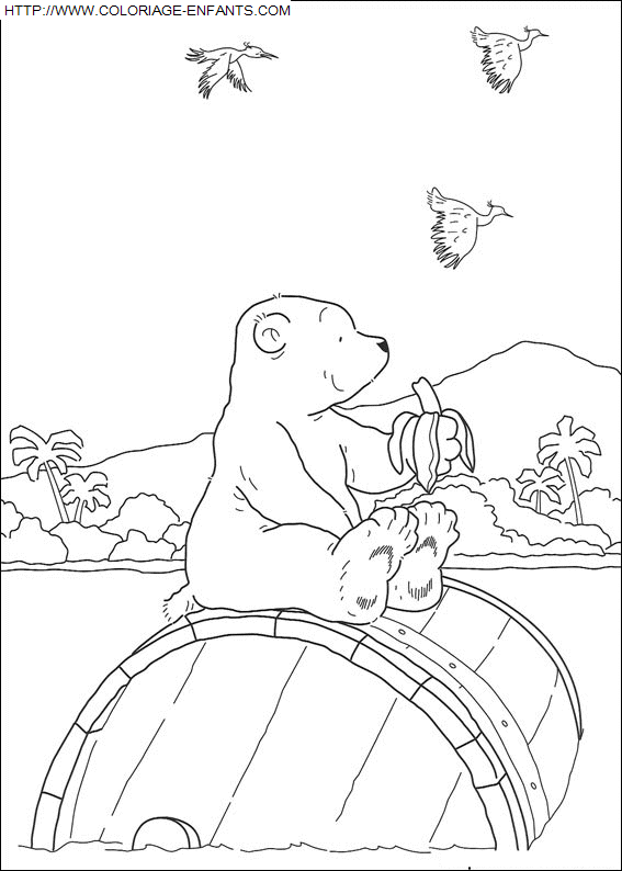 Little Polar Bear coloring