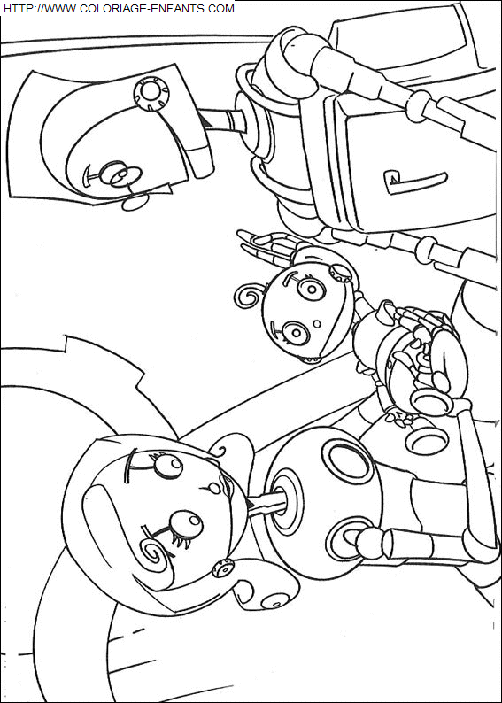 Robots coloring