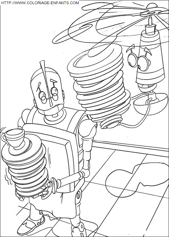 Robots coloring