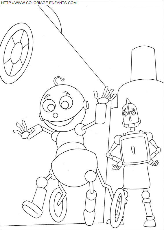 Robots coloring